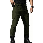 Tapered Fit Multi-Pocket Cargo Pants - Image 2