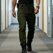 Tapered Fit Multi-Pocket Cargo Pants - Image 3