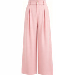 High Waist Tailored Wide Leg Suit Pants