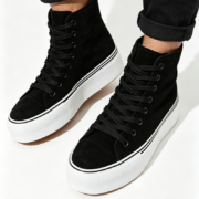High Top Platform Canvas Sneakers - Image 2