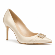 Ivory Lumière Crystal Pumps