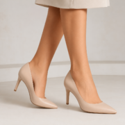 Nude Élan Pointed-Toe Pumps - Image 2